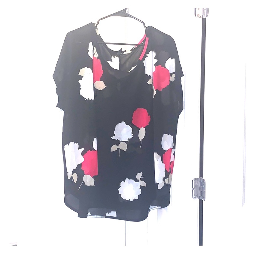 Sheer shirt sleeve shirt
